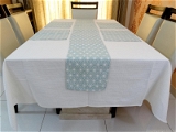 Doppelganger Homes Cotton Dining Table Cover, Runner & Placemat set (8PCS)-39