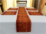 Doppelganger Homes Table runner and Placemats set (7PCS)-27