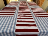 Doppelganger Homes Cotton Dining Table Cover, Runner & Placemat set (8PCS)-35