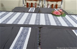 Doppelganger Homes Table Runner with Multi-color Pompom (7PCS)