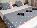 Embroidered  Double Bed Sheet-153
