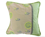 Doppelganger Homes Lucknowi-Chikan Hand embroidery Cushion Cover-35