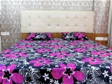 Doppelganger Homes Floral cotton Double Bed Sheet-117