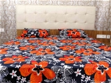 Doppelganger Homes Floral cotton Double Bed Sheet-102