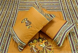 Applique Embroidery Double Bed Sheet-49