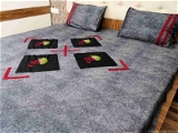 Embroidered  Double Bed Sheet-146