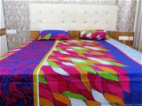 Doppelganger Homes Floral cotton Double Bed Sheet-106