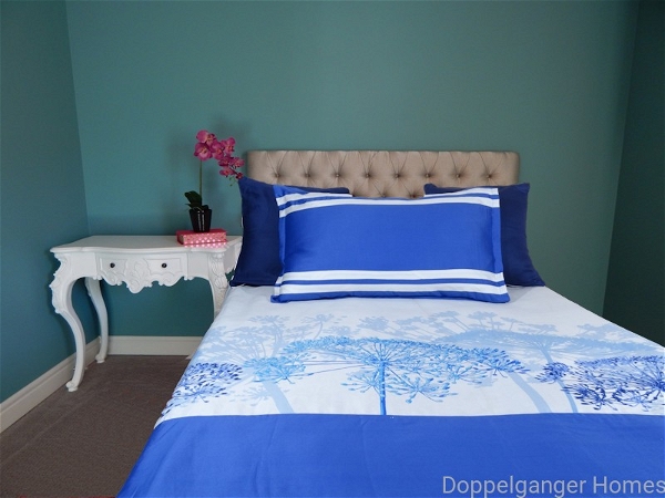 Doppelganger Homes Shades of Blue Single Bedsheet-13