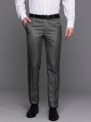 Raymond Formal Trousers  Buy Raymond Slim Fit Solid Navy Blue Formal  Trouser Online  Nykaa Fashion