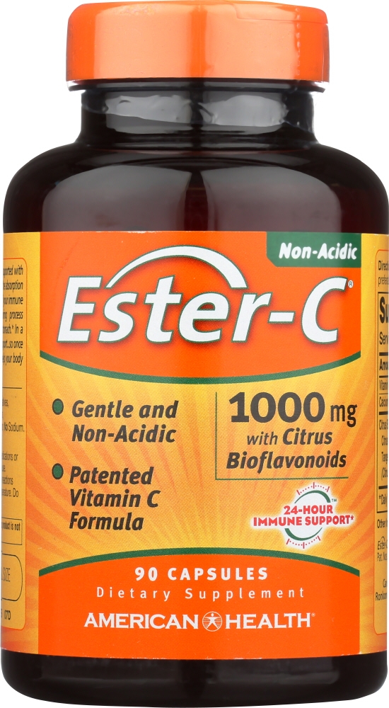 ESTER C AMERICAN HEALTH: Ester-C 1000 mg with Citrus Bioflavonoids, 90 Capsules