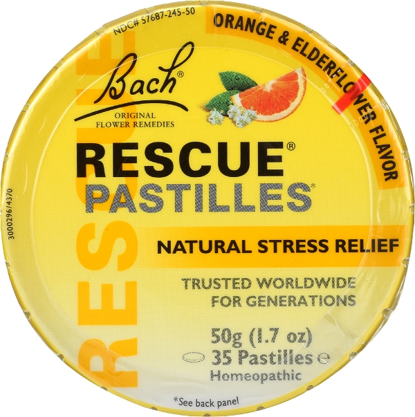 BACH: Original Flower Remedies Rescue Remedy Pastilles, 1.7 oz