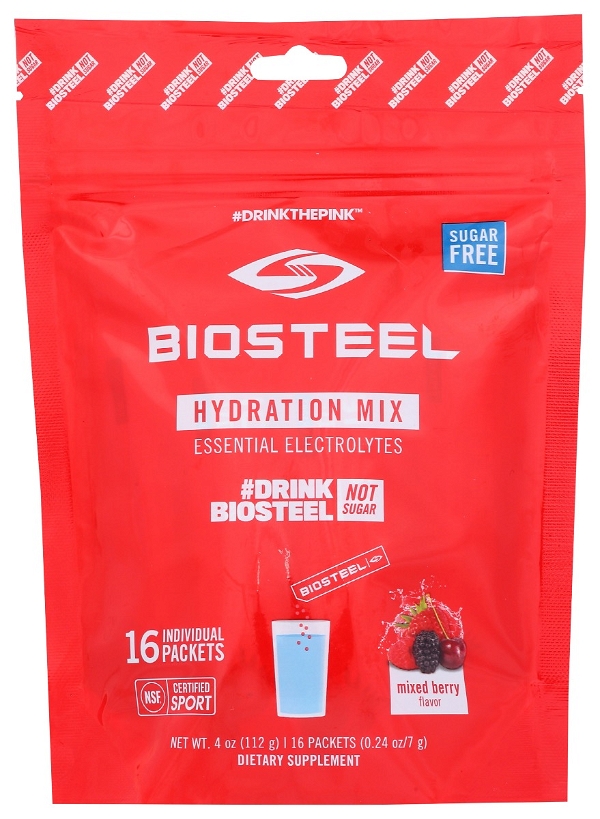 BIOSTEEL: Hydration Pwdr Mixed Brry, 16 un
