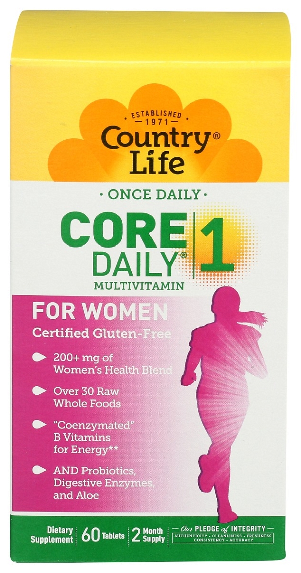 COUNTRY LIFE: Core Daily 1 For Women Multivitamin, 60 tb