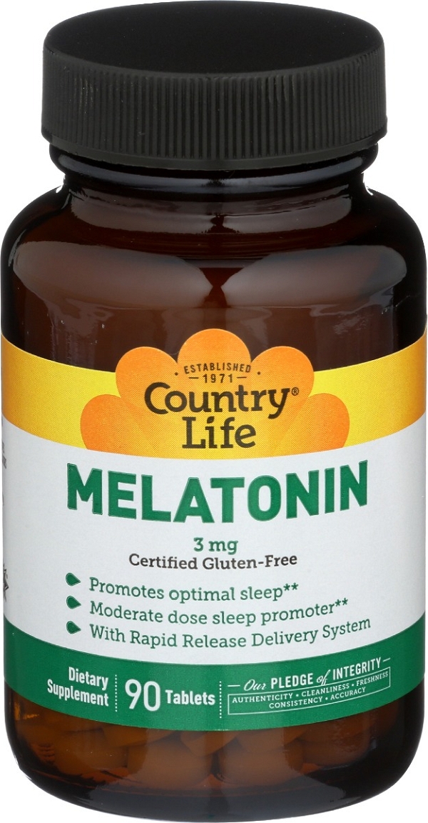COUNTRY LIFE: Melatonin 3mg, 90 tb