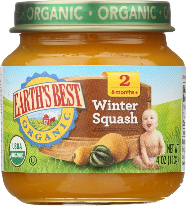 EARTHS BEST EARTH'S BEST: Organic Baby Food Stage 2 Winter Squash, 4 oz