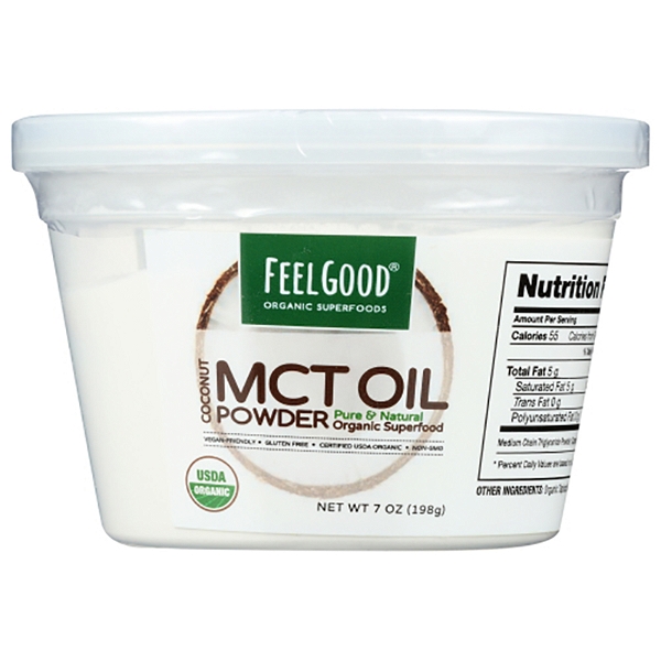 FEELGOOD ORGANIC SUPERFOODS: Mct Coconut Powder, 7 oz