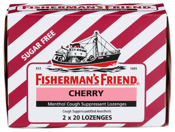 FISHERMANS FRIEND: Lozenge Cherry Box Sugar Free, 40 ea