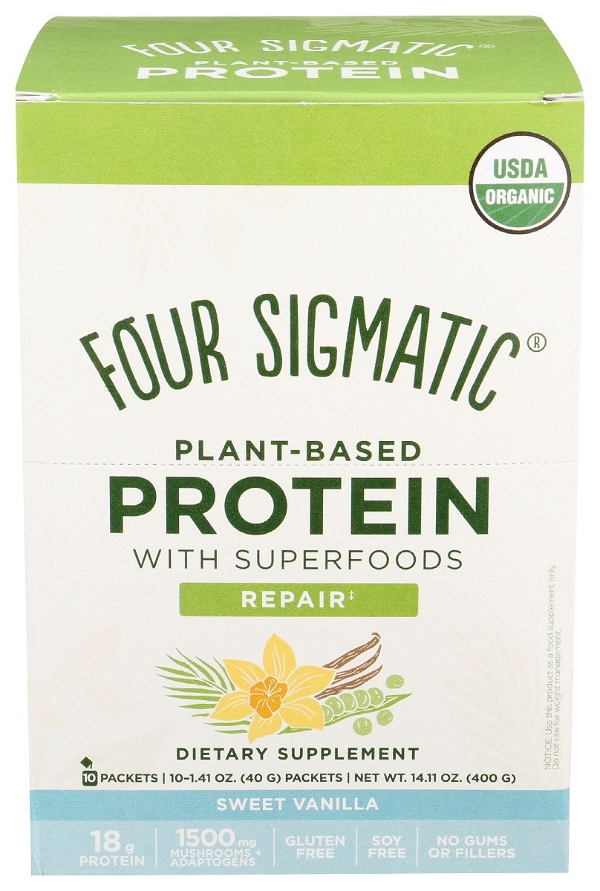 FOUR SIGMATIC: Protein Plant Vnla 10Pkt, 14.11 oz