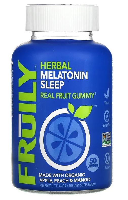 FRUILY: Herbal Melatonin Sleep Gummy, 50 ea