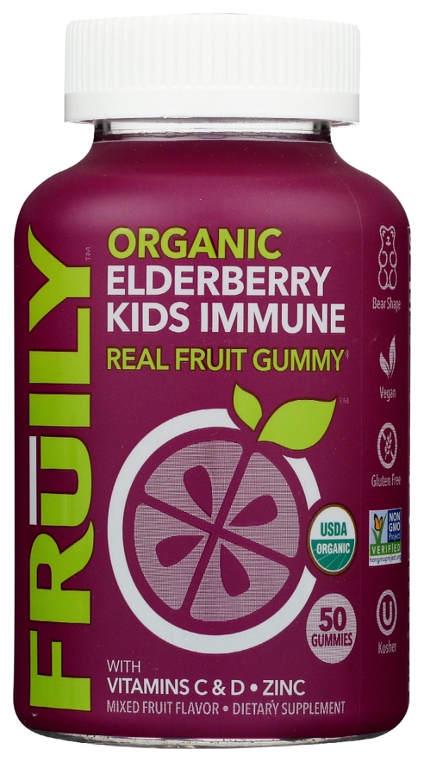 FRUILY: Kids Eldrbrry Immune Gmmy, 50 ea