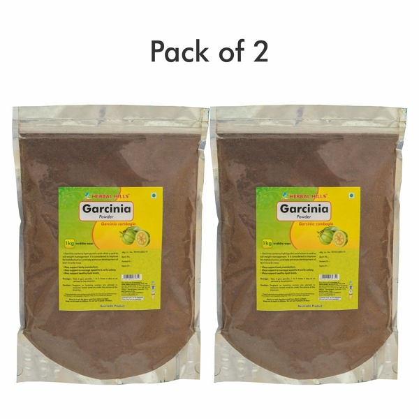 Garcinia Powder - 1kg - Pack of 2 - 2.200