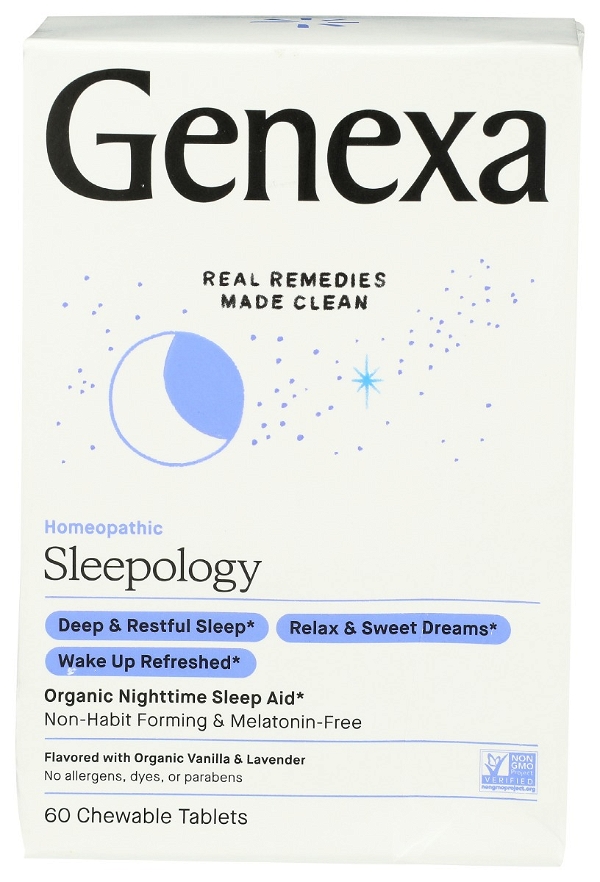 GENEXA: Sleepology Organic Nighttime Sleepaid, 60 tb
