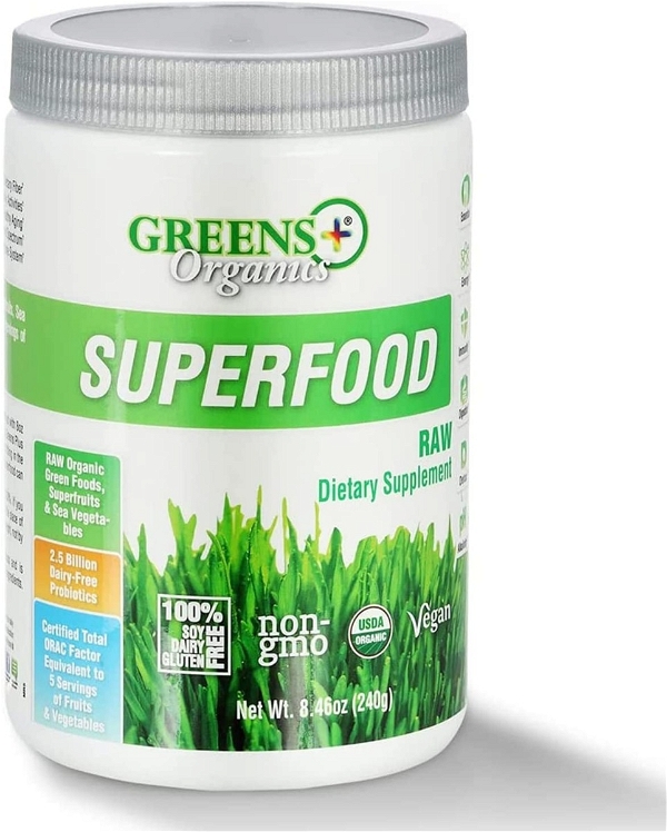 GREENS PLUS: Organic Raw Superfood Powder, 8.46 oz
