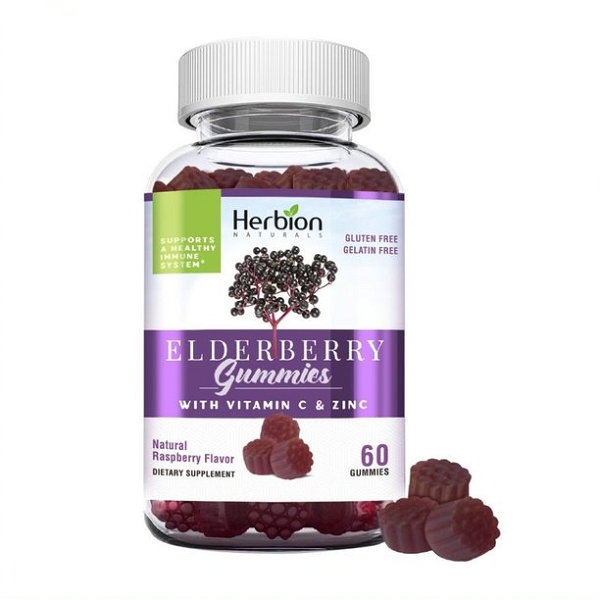 HERBION NATURALS: Elderberry Gummies, 60 pc
