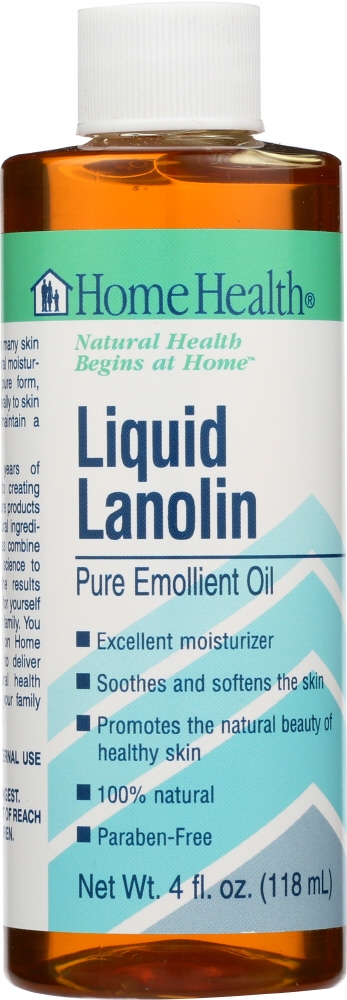 HOME HEALTH: Liquid Lanolin Pure Emollient Oil, 4 Oz