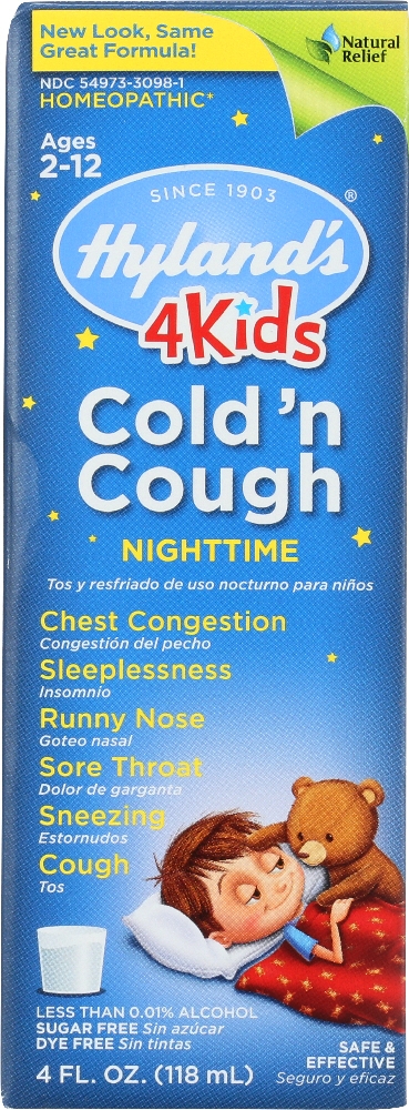 HYLANDS HYLAND'S: Nighttime Cold 'N Cough 4 Kids, 4 oz