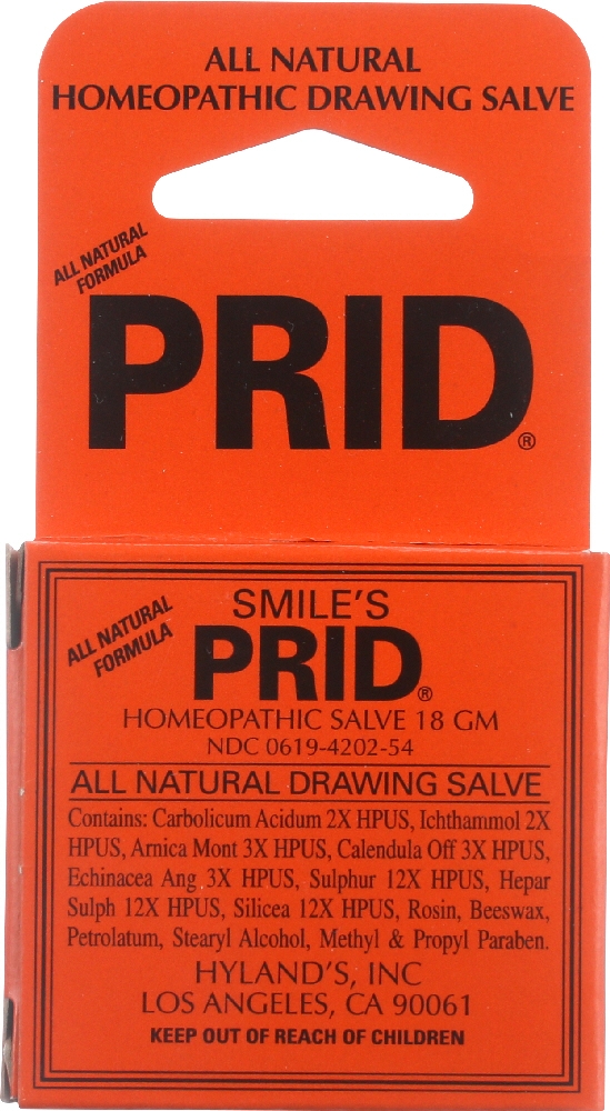SMILES PRID HYLAND'S: Smile's PRID Drawing Salve, 18 grams