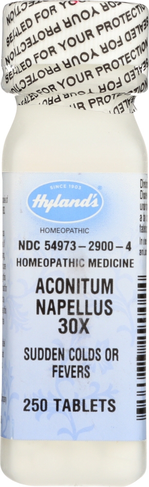 HYLANDS HYLAND: Aconitum 30X, 250 tablets