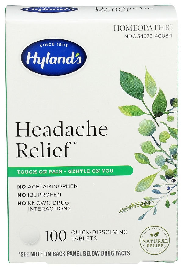HYLAND: Headache Relief, 100 tb