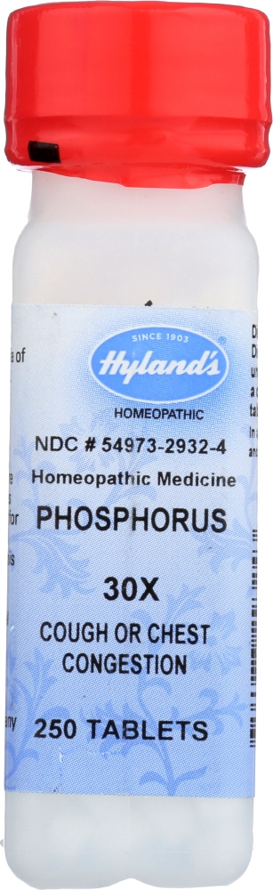 HYLANDS HYLAND: Phosphorus 30X, 250 tablets