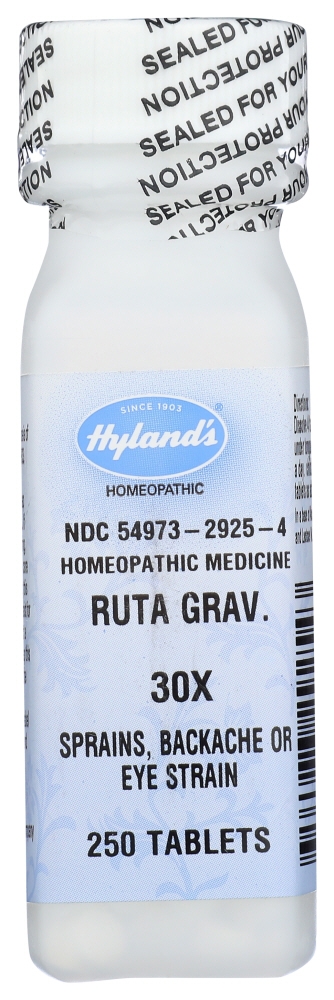 HYLANDS HYLAND: Ruta Grav. 30X, 250 tablets