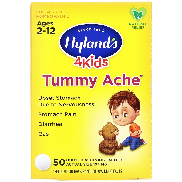 HYLAND'S HYLANDS: 4 Kids Tummy Ache, 50 tb