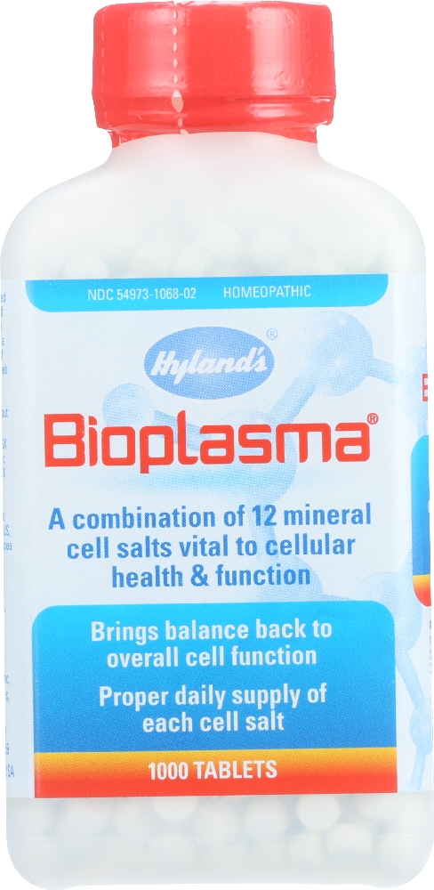 HYLANDS: Bioplasma Cell Salt,, 1000 Tablets