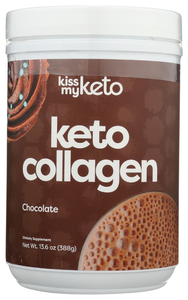 KISS MY KETO: Keto Collagen Powder Chocolate, 13.6 oz