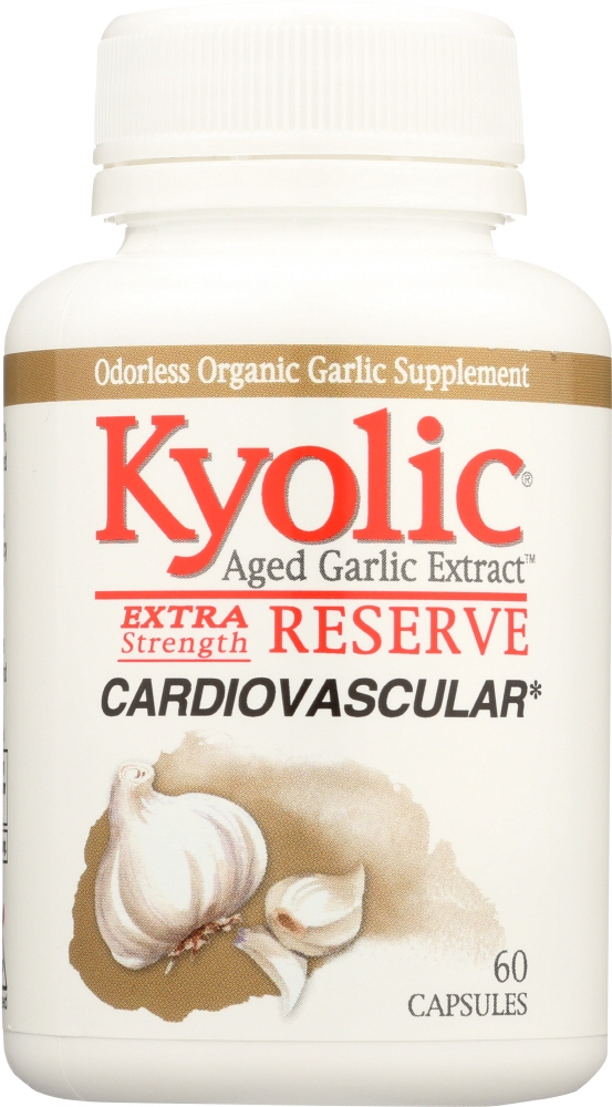 KYOLIC: Aged Garlic Extract Cardiovascular Extra Strength Reserve, 60 Capsules