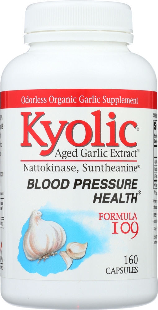 KYOLIC AGED GARLIC EXTRACT: Formula 109 Blood Pressure Health, 160 cp