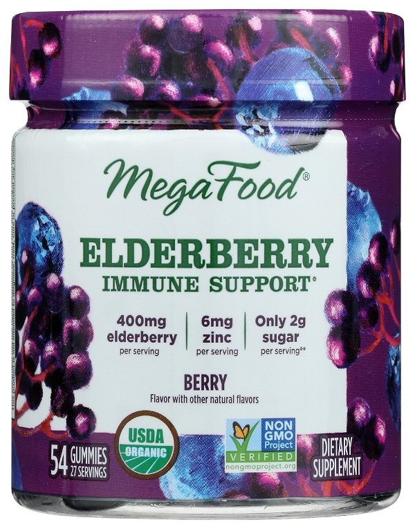 MEGAFOOD: Elderberry Immune Support Gummy, 54 pc