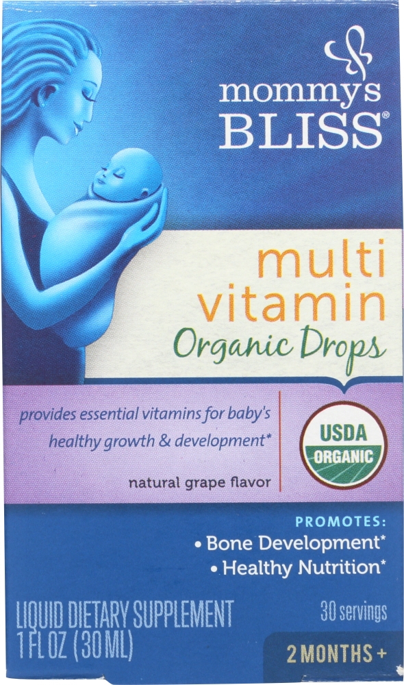 MOMMYS BLISS: Multivitamin Drops Organic, 1 fo