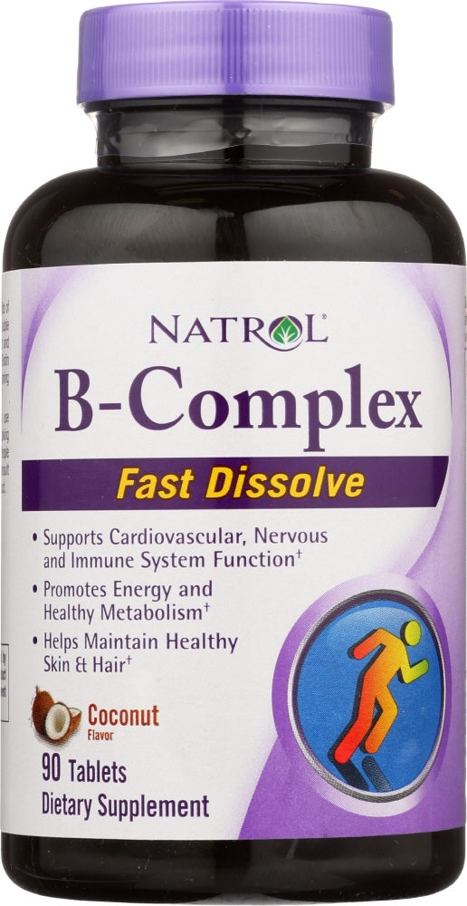 NATROL: B-Complex Fast Dissolve Coconut Flavor, 90 Tablets