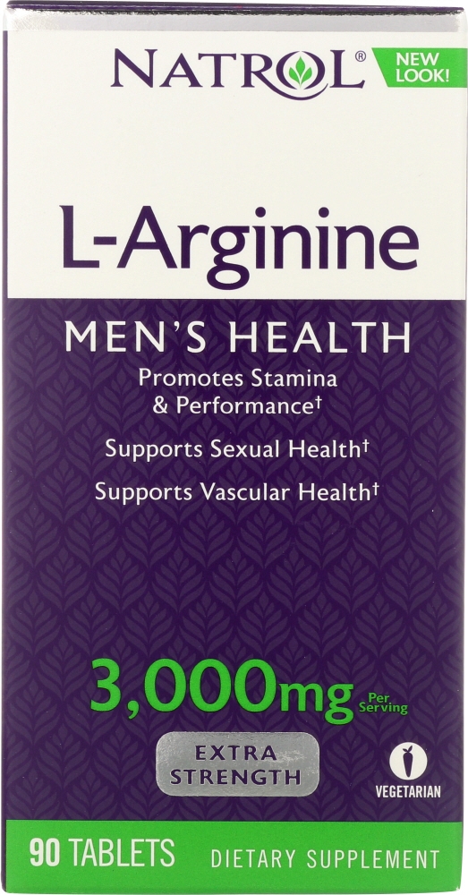 NATROL: L-Arginine 3000 mg, 90 tablets