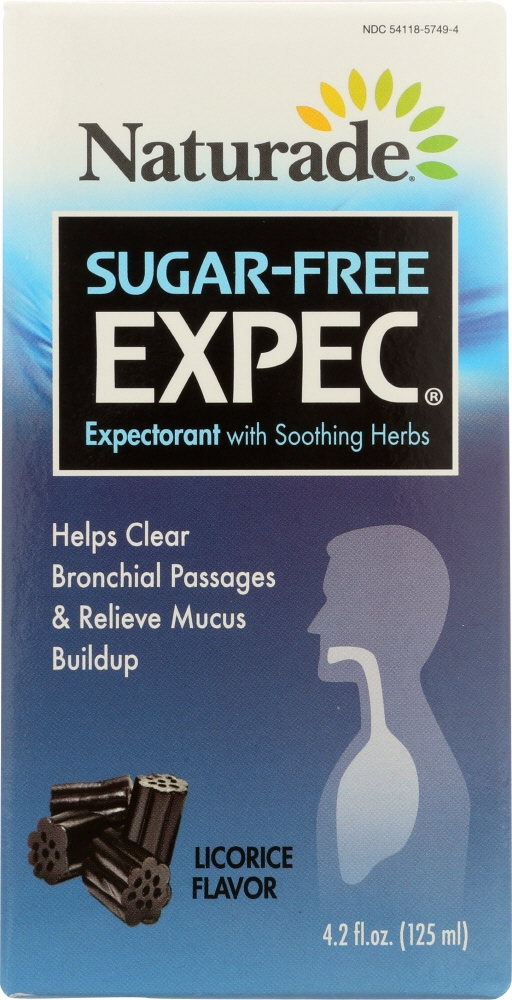 NATURADE: Herbal Expectorant Sugar Free Cough Syrup, 4.2 oz