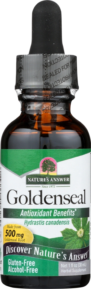 NATURES ANSWER NATURE'S ANSWER: Goldenseal Root Alcohol-Free 500 mg, 1 oz