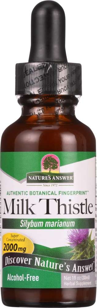 NATURES ANSWER Nature's Answer Milk Thistle Alcohol-Free 2,000 Mg, 1 Oz