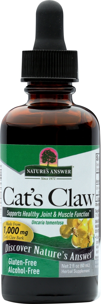 NATURES ANSWER: Cats Claw Alcohol Free, 2 oz