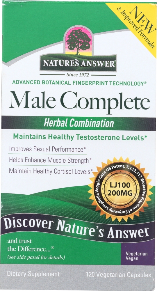 NATURES ANSWER: Male Complete, 120 Vegetarian Capsules