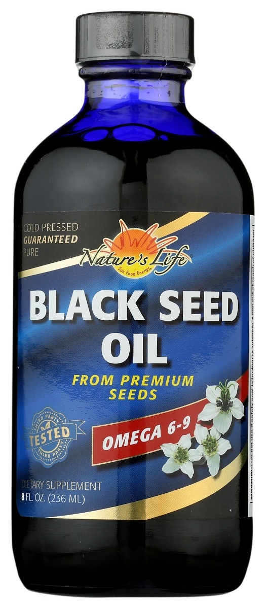 NATURES LIFE: Black Seed Oil Cold Press, 8 oz
